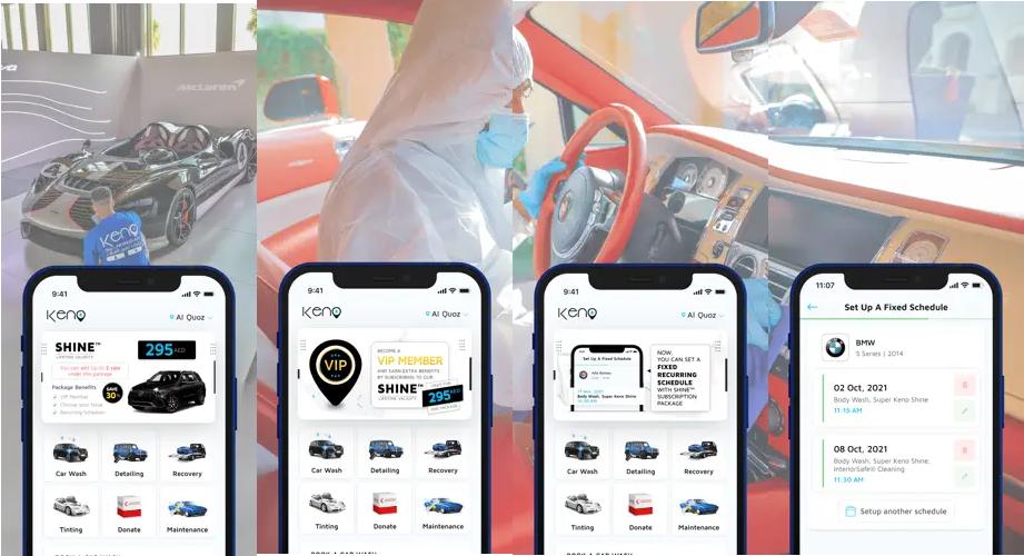 Keno car wash app