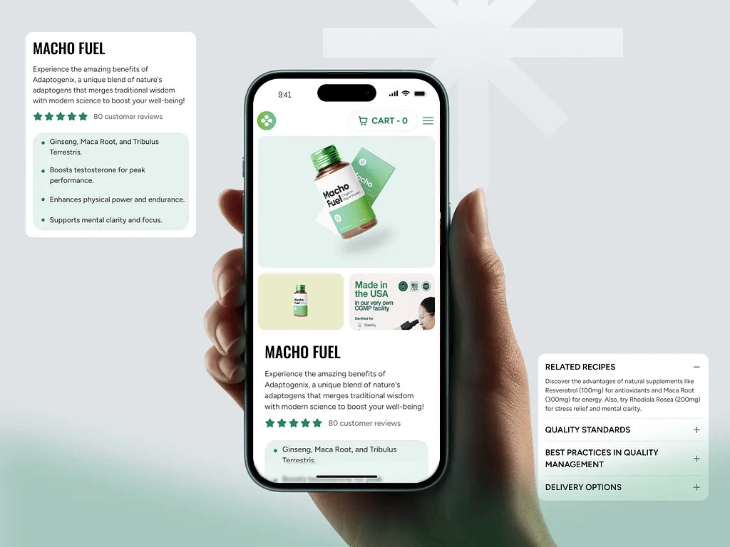 eCommerce product details