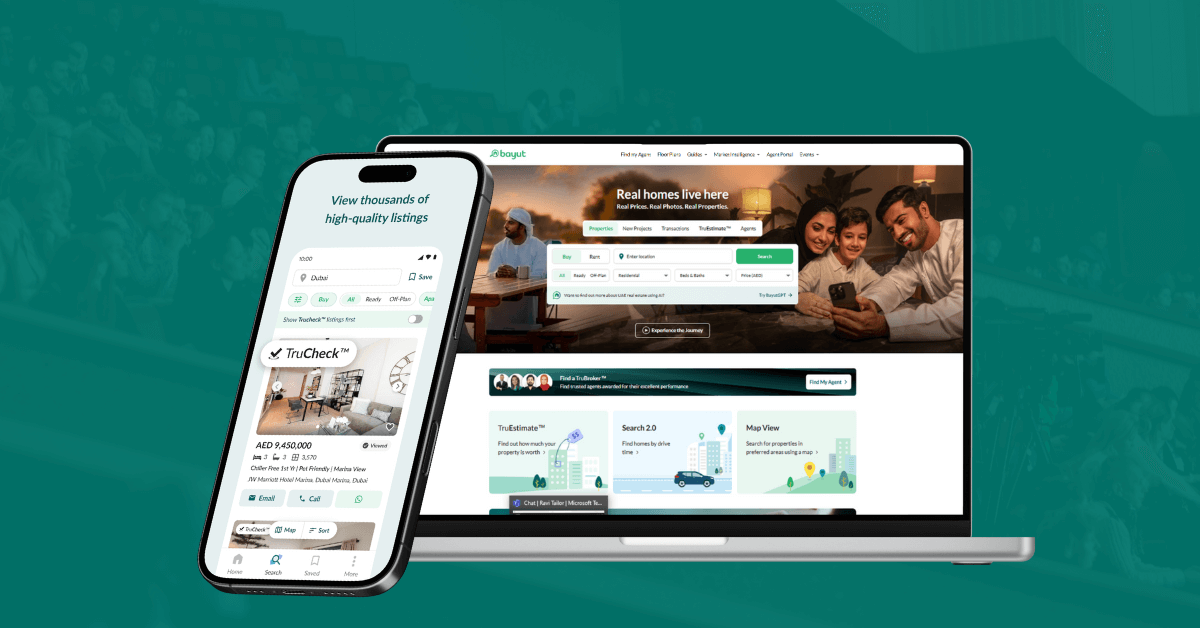 Bayut Website screen