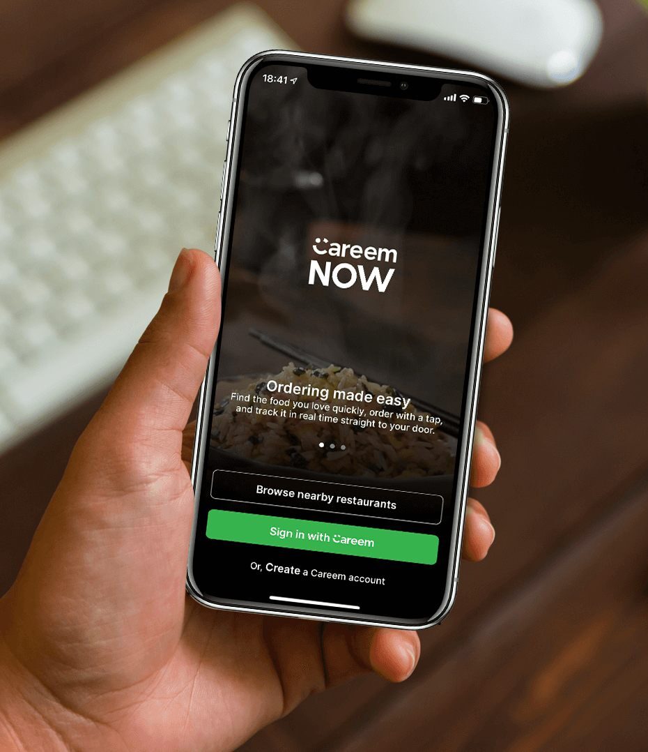 Careem Now App Screen