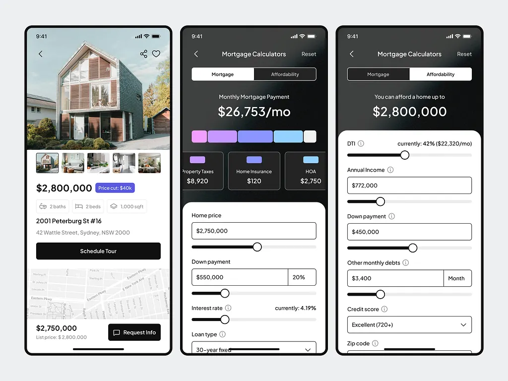 Mortgage property app