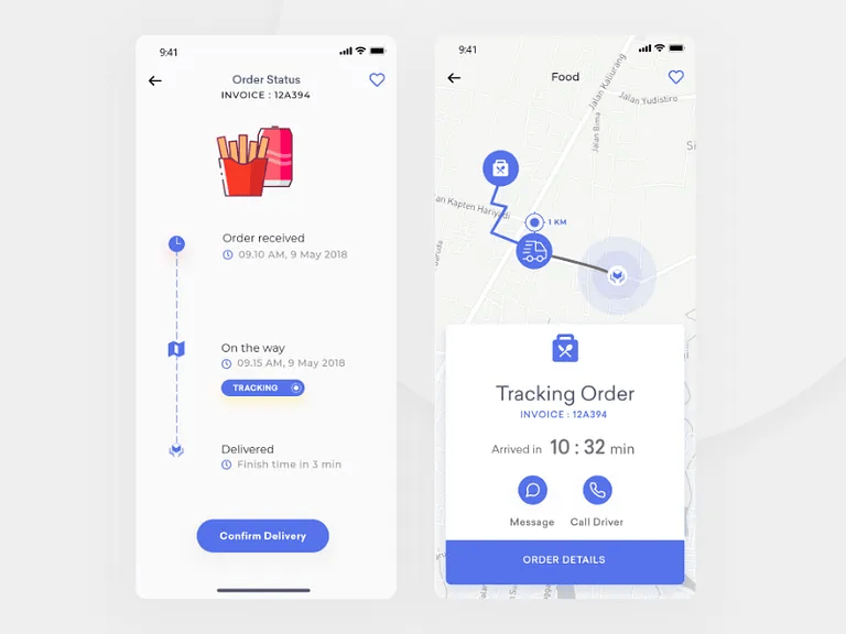 Restaurant order tracking