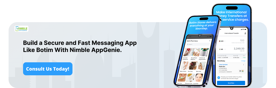 Build a messaging app like Botim