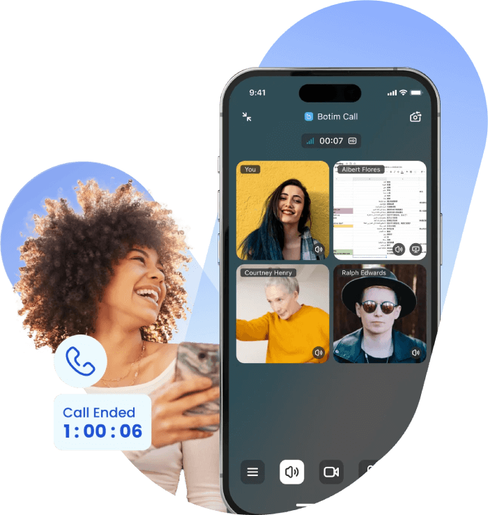 Botim app call feature
