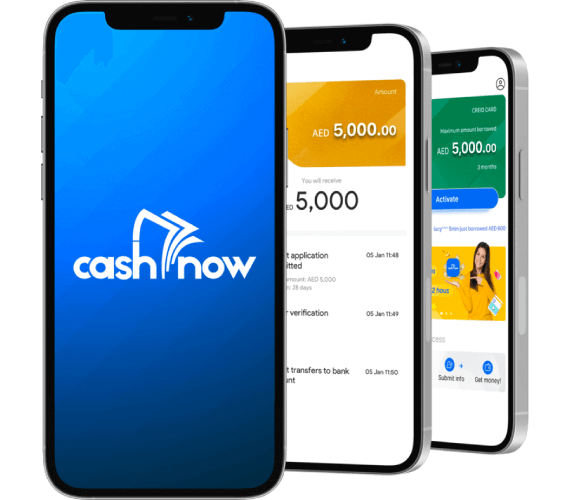 CashNow mobile app design