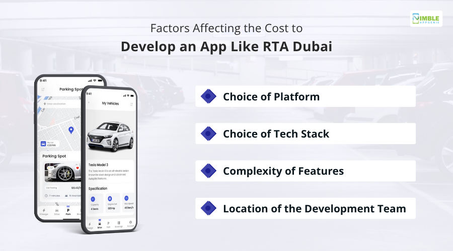 Factors Affecting the Cost to Develop an App Like RTA Dubai