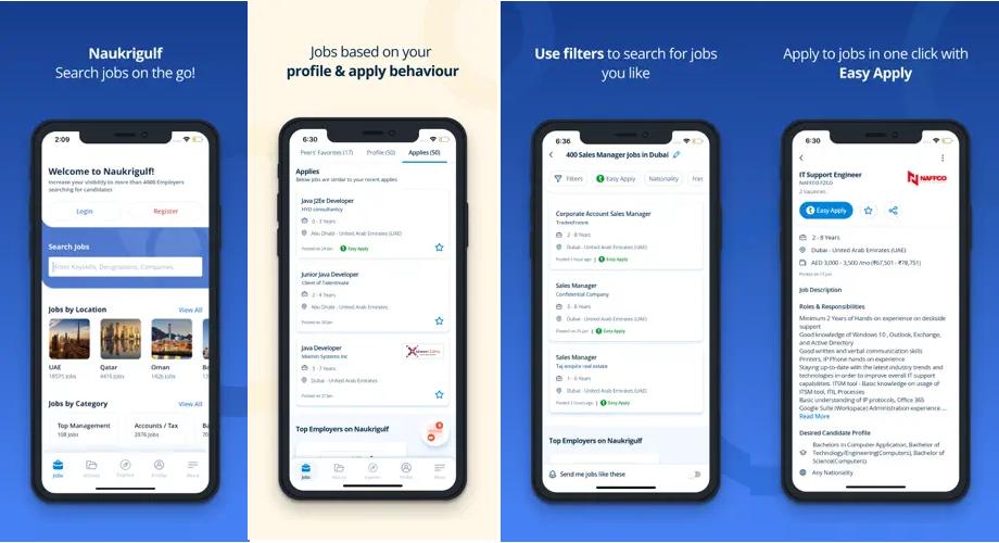 Naukrigulf job search app