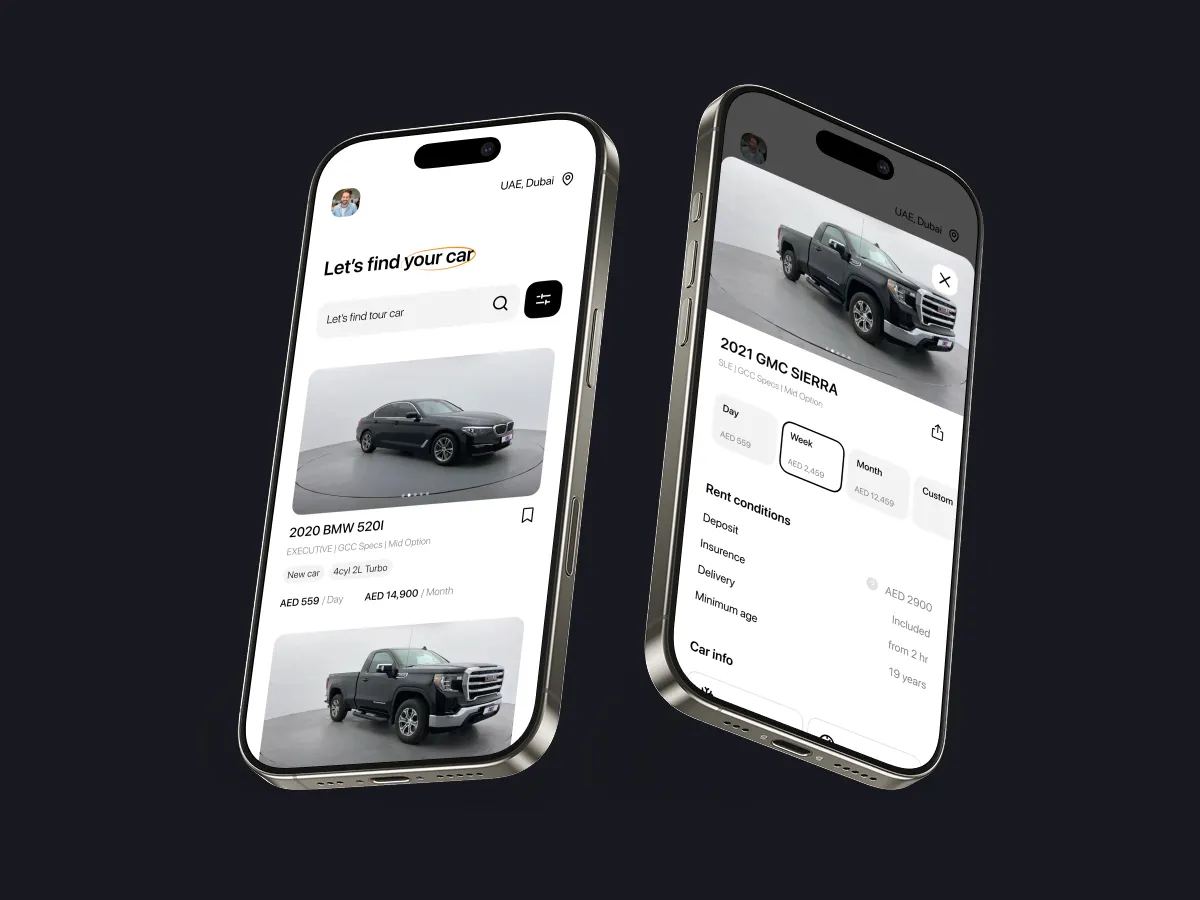 Ride Booking in a Car Rental App