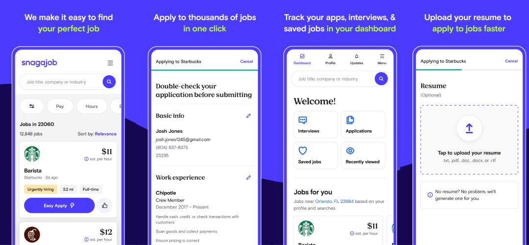 Snagajob job search app