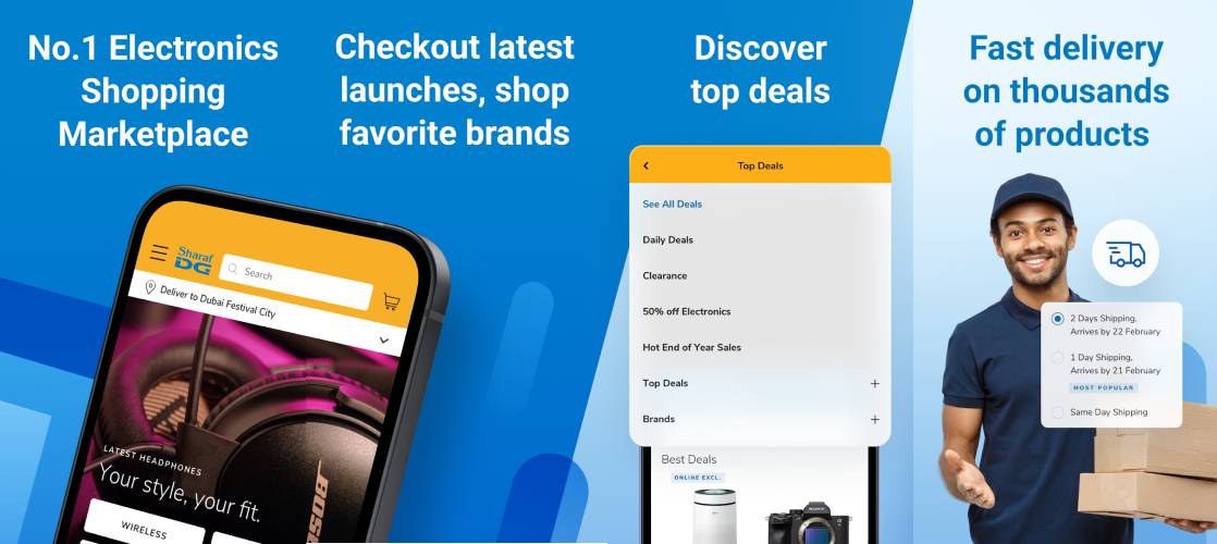 Sharaf DG shopping app