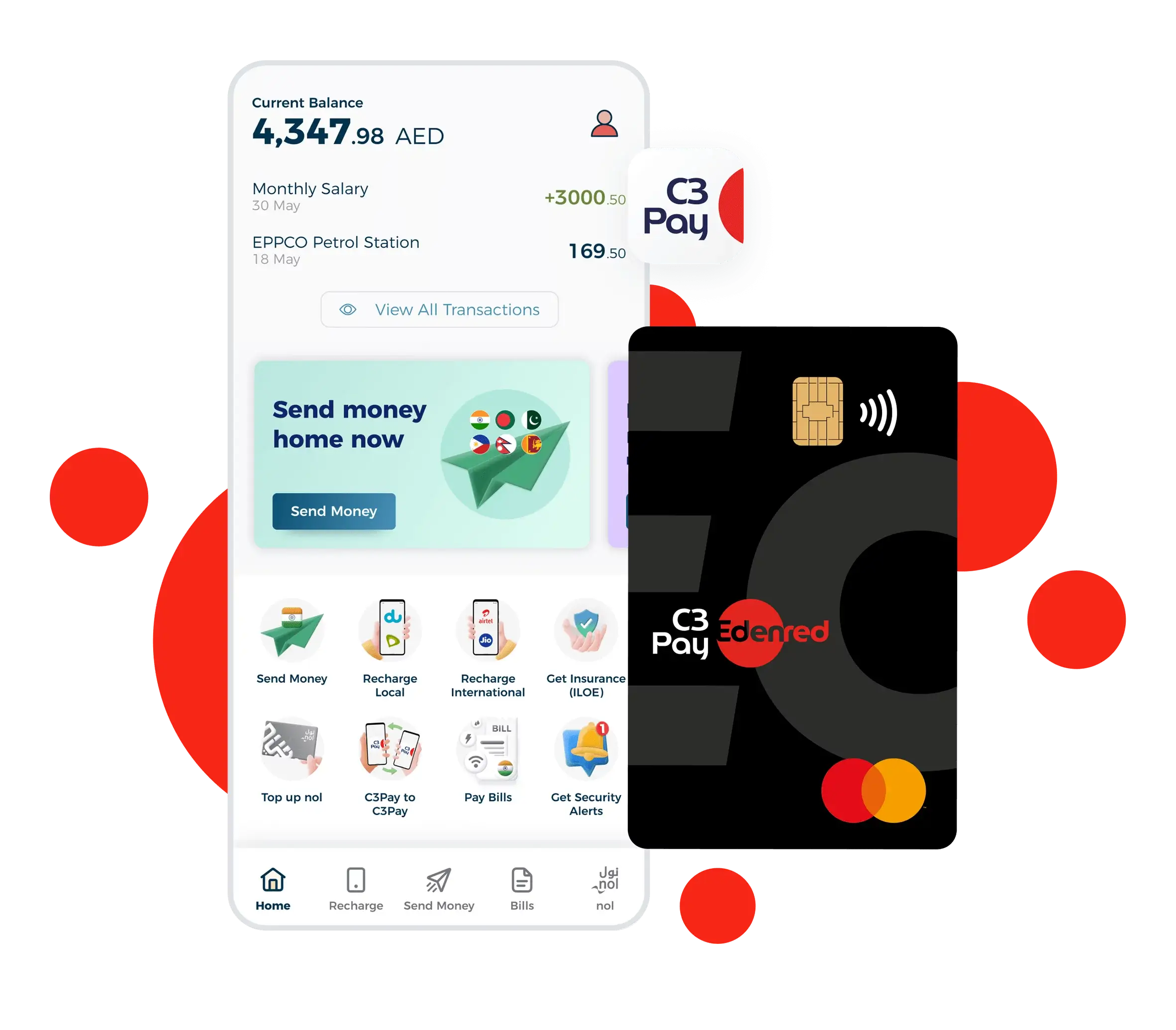 C3Pay app UI