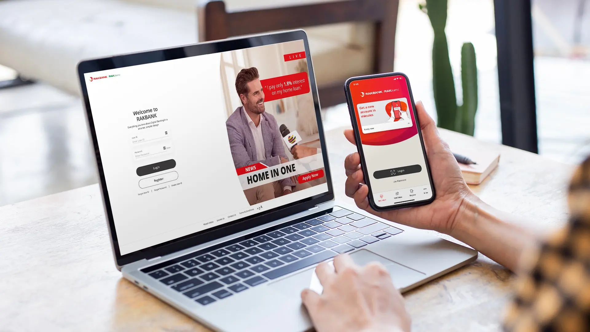RakBank app design
